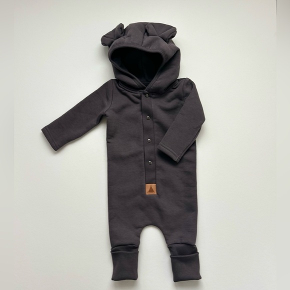Baby Fleece Hooded Jumpsuit | Warm one piece - Picture 1 of 2